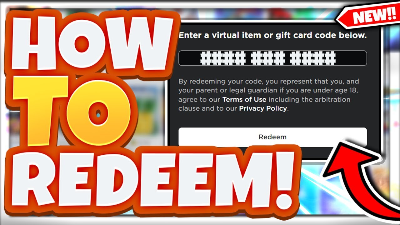 How To Redeem Roblox Gift Card Codes - Think Tutorial