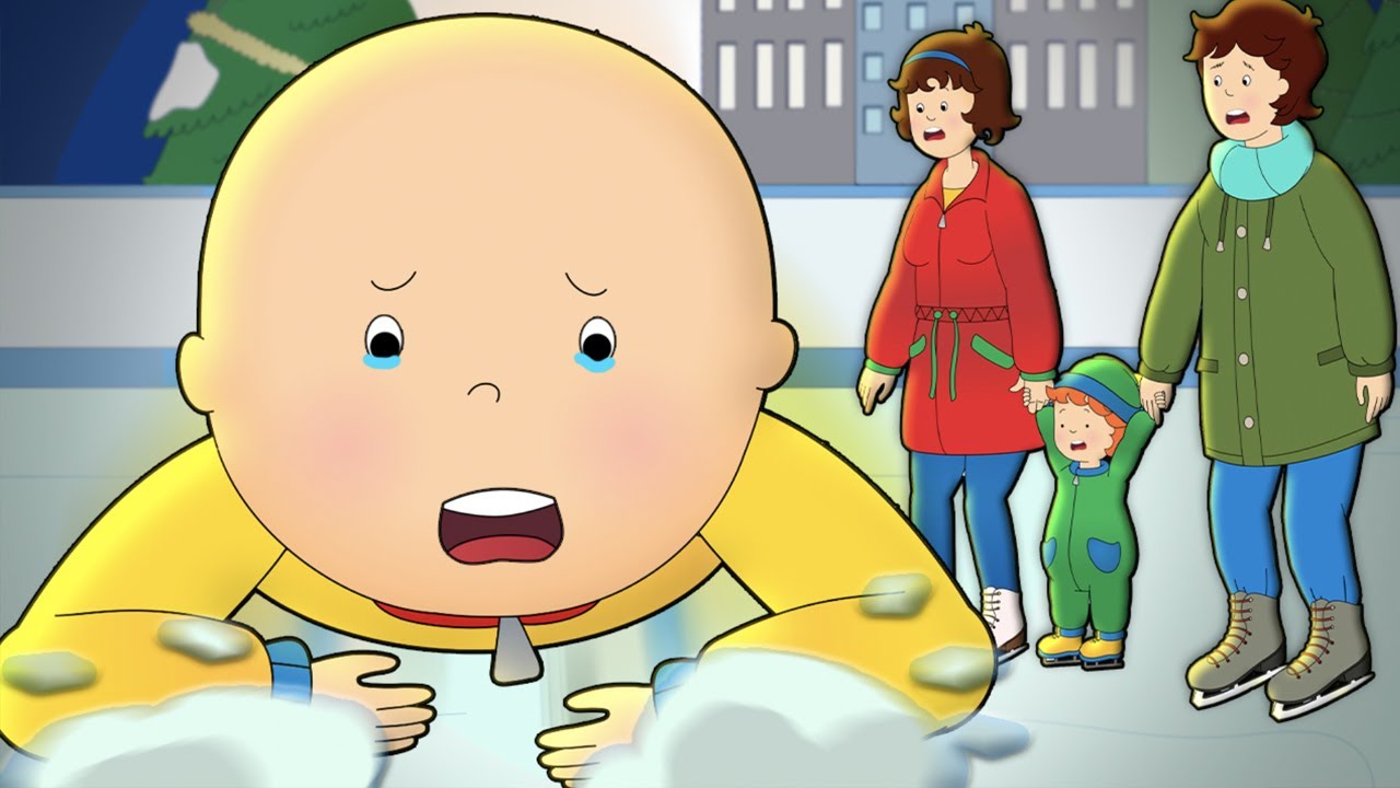 Caillou goes Ice Skating | Caillou Cartoon