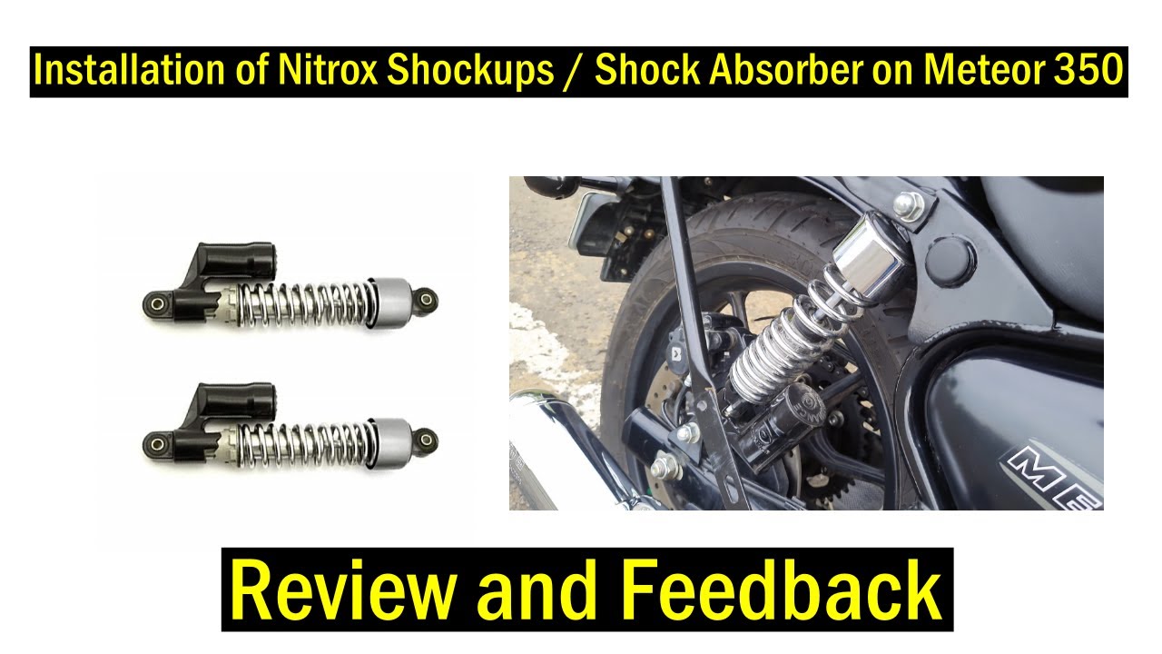 Installation of Nitrox Shockups / Shock Absorber on Meteor 350 (MUST
