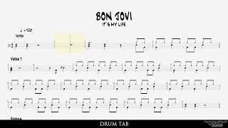 BON JOVI - It´s my life [DRUMLESS BACKING TRACK   TAB]