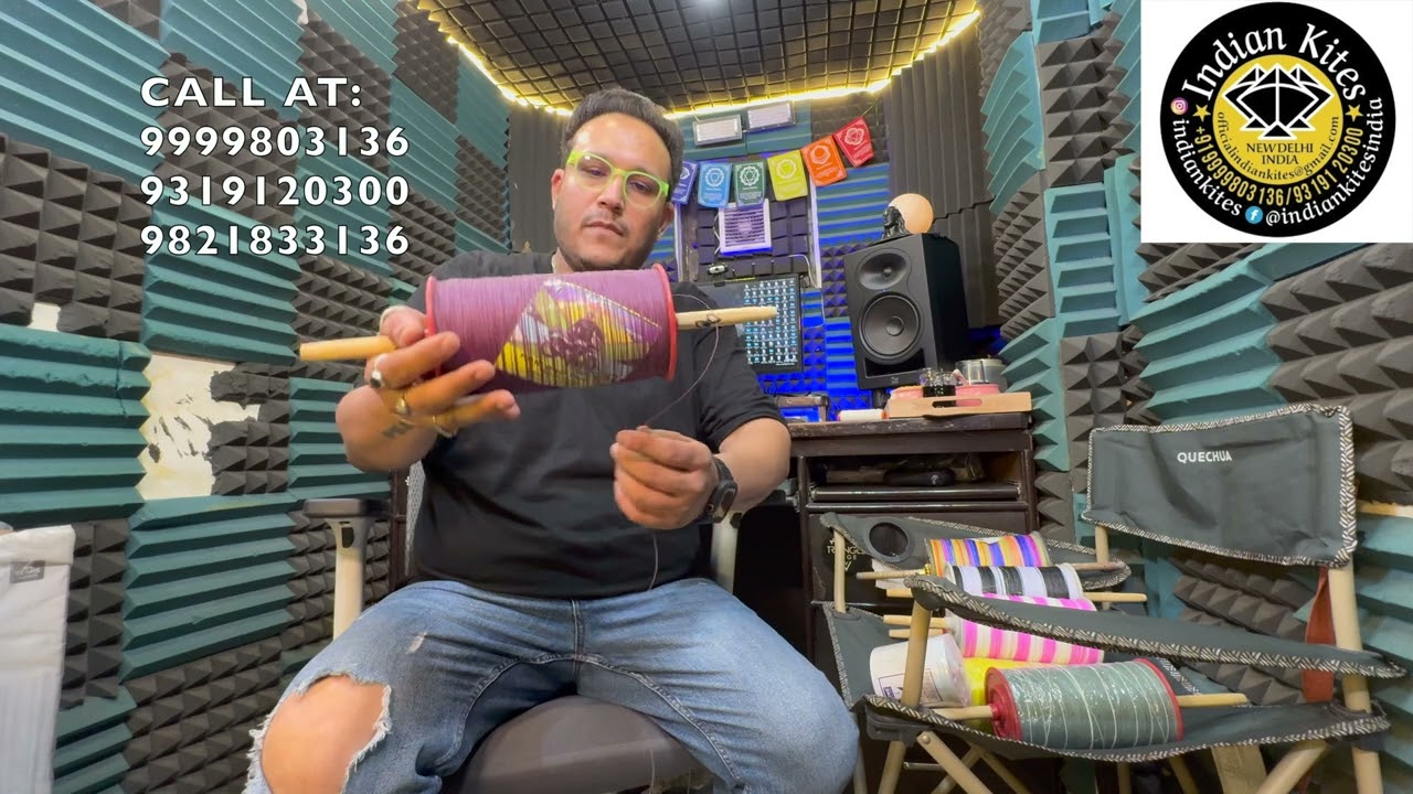 Premium Quality Kite Flying Manjha 2024 At Indian Kites (New Delhi) #kiteculture #kitelover #patang