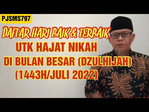 Video: Hari baik untuk pernikahan di tahun 2020