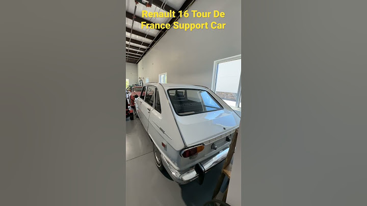 1969 Renault 16 Tour De France Support Car