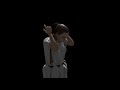 Woman pulling shawl from shoulders to head (Blender 3D demo)