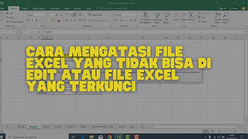 Cara Mengatasi File Excel Yang Tidak Bisa Di Edit Atau Terkunci