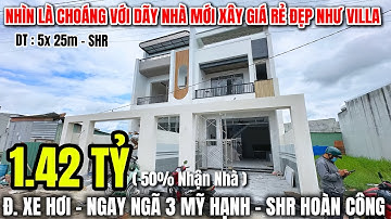NHÀ ĐẸP ĐỨC HOÀ SÂN RỘNG GẦN HÓC MÔN , DT 5x25m SHR hoàn công , ngân hàng hổ trợ vay 50%