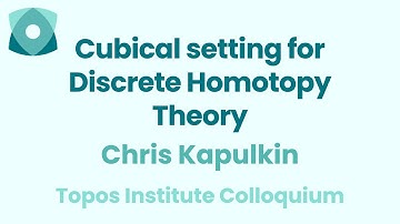 Chris Kapulkin: "Cubical setting for Discrete Homotopy Theory"