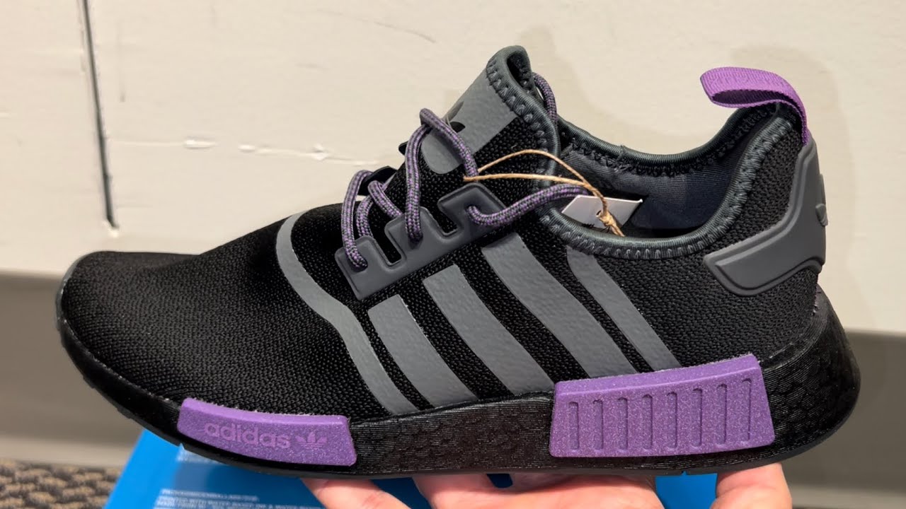 Adidas NMD Black Purple Shoes YouTube