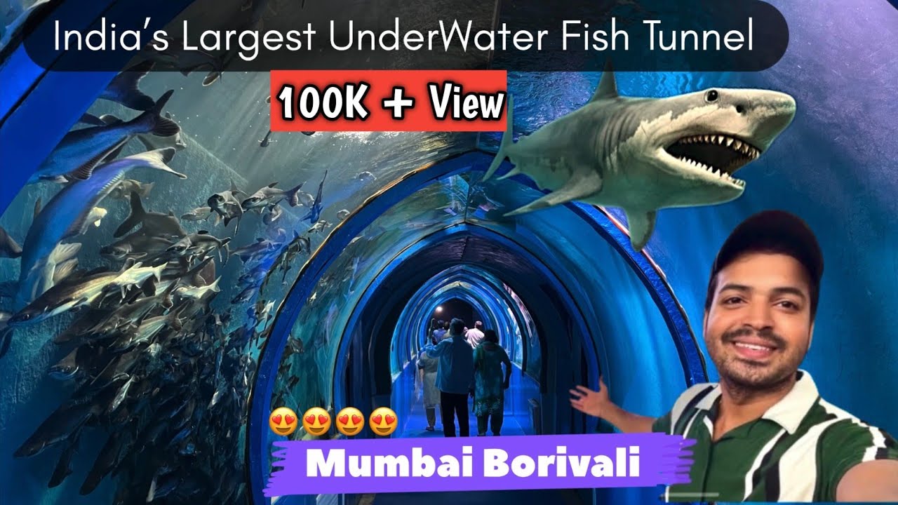 Indias Largest UnderWater Fish Tunnel in Mumbai  Just Like Dubai Underwater Aquarium  Latest Vlog