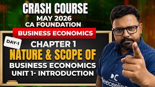 CA Foundation Crash Course May 2026 | Paid Batch | Business Economics | Demo Class 1