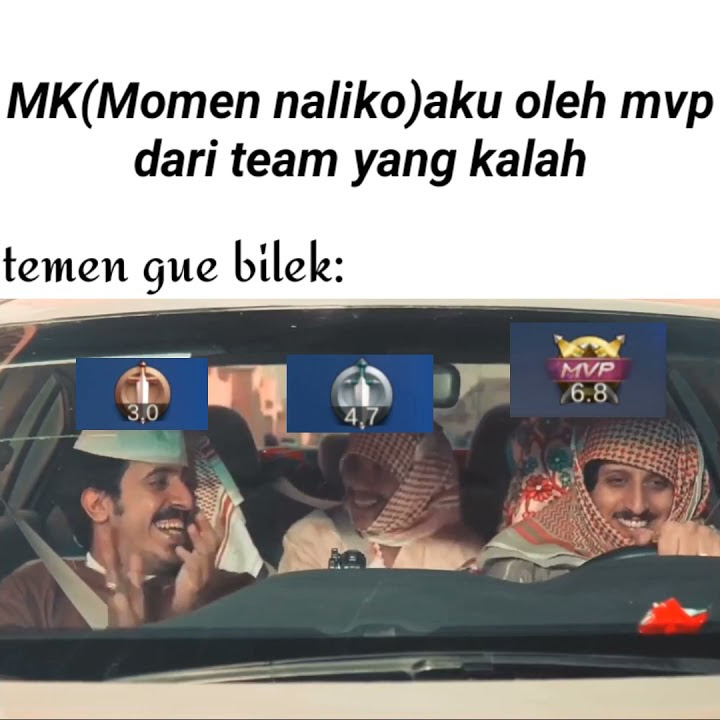 Meme 3 orang Arab versi mobile legend