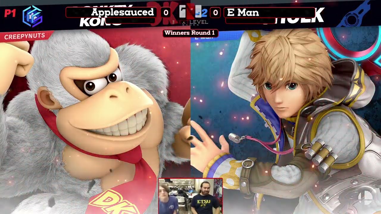 Smash @ TNLG 40 - WQF - Applesauced (Donkey Kong, Mii Brawler) vs. E Man (Shulk) - SSBU