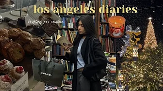 cozy days in LA ❄️ cute coffee shops & thrifting vacation outfits, festive mood🎄