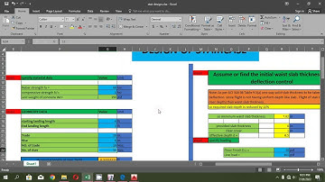 Manual Design of Stair | Stair Design using Excel Sheet