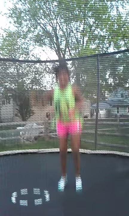 My firt back flip on a trampoline