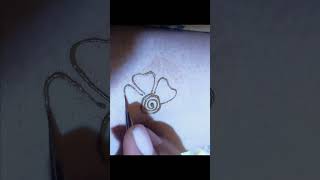 basic flower design #simpleflowermaking #mehndiartist #shorts #viralshort