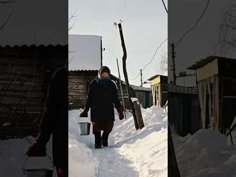 Любимая бабушка #жизньвдеревне #деревня #бабушка #дом #детство #печка #баня