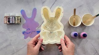 #1651 I Used A Silicone Cake Mold To Create A Gorgeous Resin Easter Bunny