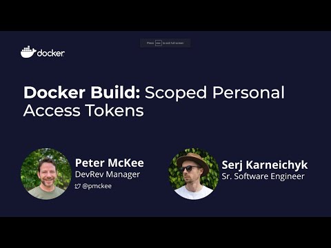 Docker Build: Using Scoped Personal Access Tokens