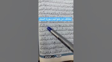 📮 لطائف من خواتيم سورة النحل.. #سامي_هوساوي