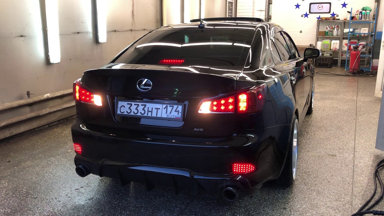 Lexus is250 awd on rays volk racing av3 r19 and Electric Cutout Exhaust