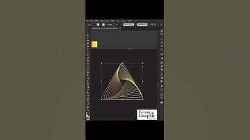 spiral triangle create in Adobe illustrator #shorts #tutorials #trendingshorts #adobeillustrator