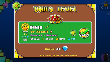 #1406 Finis (by Xstar7) [Geometry Dash]