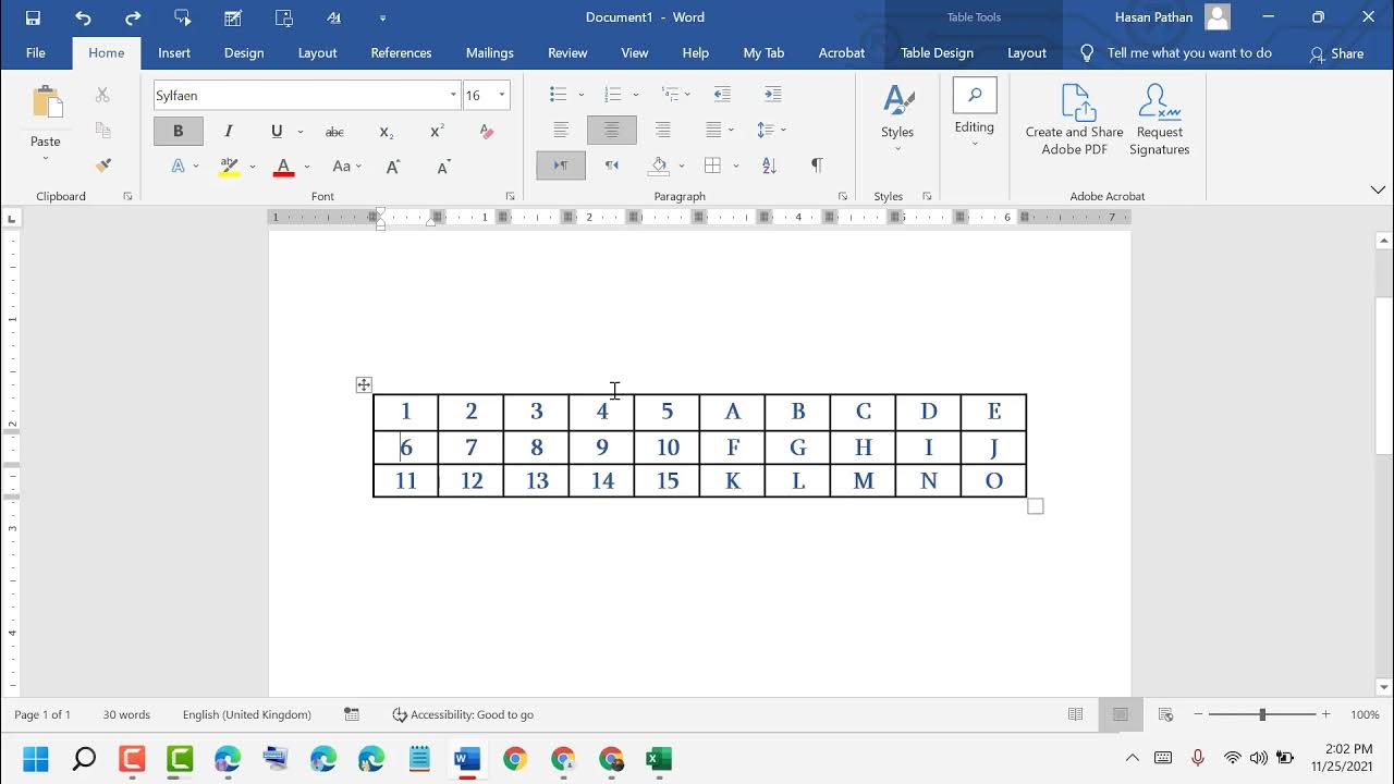 How to Split a Table in Word YouTube