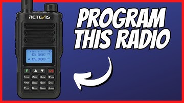 Programming the Retevis RA89