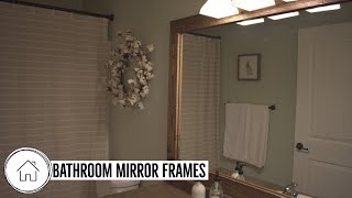 How to easily frame your bathroom mirror in less than 2 hrs! 45 & 90
degree cuts with reclaimed wood and a farmhouse look. subscribe for
future project r...