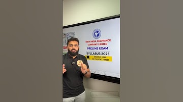 NIACL AO PRELIMS EXAM SYLLABUS 2025 LATEST GOVERNMENT JOB RECRUITMENT 2025 NIACL AO RECRUITMENT