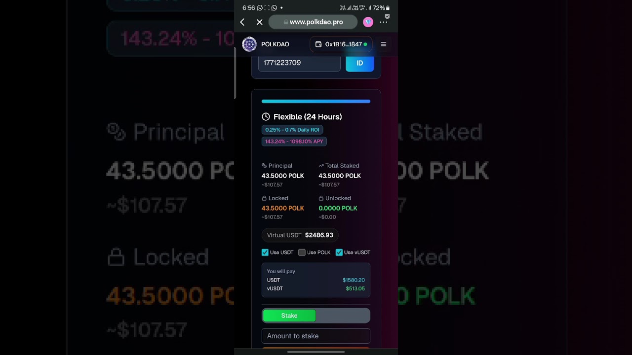 ID ACTIVET & virtual Usdt kaise use kar 