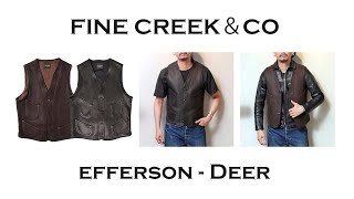 FINE CREEK＆CO】夏でもレザーを楽しめる万能ベスト入荷！【紹介商品