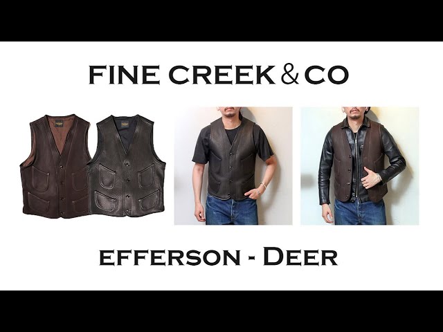 FINE CREEK＆CO】夏でもレザーを楽しめる万能ベスト入荷！【紹介商品