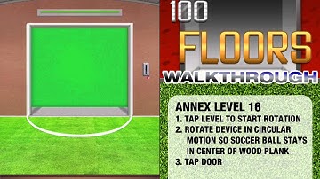 100 Floors Walkthrough | Annex Floor 16 Walkthrough | 100 Floors Annex Level 16