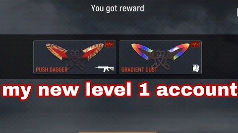 my new level 1 account | buying push daggers | Modern Ops