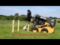 Fastest Skidsteer Fence Post (Hammer) Driver