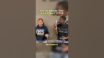 ARE YOU SMARTER THAN A 5TH GRADER CRAZY INTERVIEW😨‼️