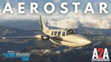 NEW A2A Simulations Accu-sim Aerostar 600 | IFR over the Alps | Microsoft Flight Simulator 2024 4K
