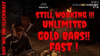 STILL WORKING UNLIMITED GOLD BARS  FAST GLITCH  RED DEAD ONLINE RDR2 ONLINE