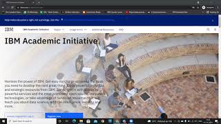 Steps to create IBM Academic Initiative Account