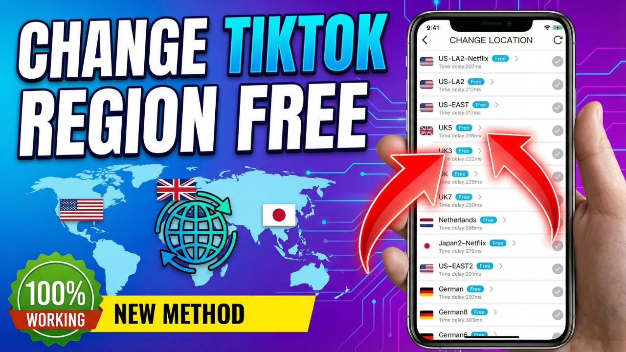 Как обновить регион TikTok на мобильном устройстве
