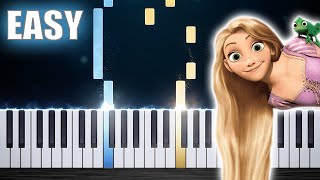 Tangled  I See The Light  EASY Piano Tutorial by PlutaX