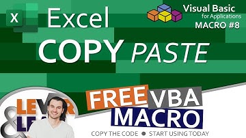 Excel Copy Paste | VBA Macro #8