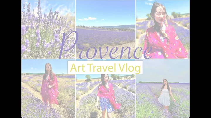 Lavender fields Provence Art Travel  Vlog by Rebecca Cch Art