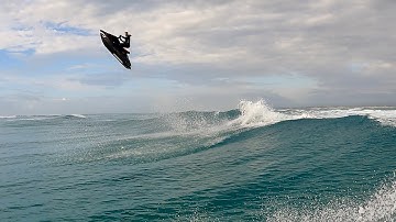 Seadoo Spark Trixx. Big Swell wave jumping action