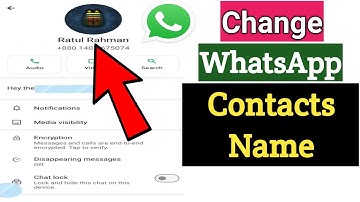 How To Change Contacts Name in WhatsApp 2025
