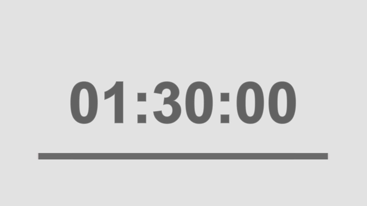 1,5 Hour Countdown Timer / 90 Minutes Timer