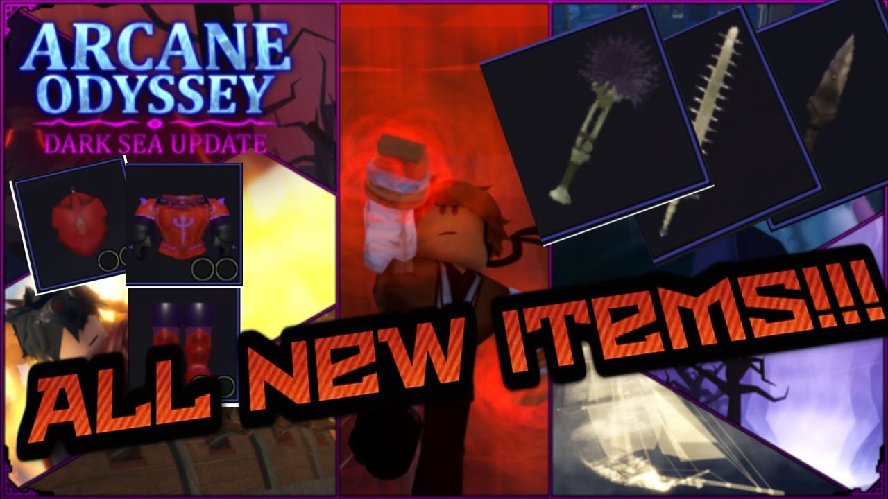All The New Items in the Arcane Odyssey DARK SEA Update!!! 