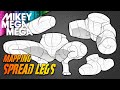 SPREAD LEGS (How To Draw The Splits)